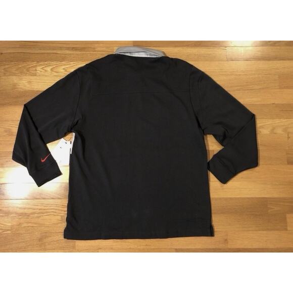 Ohio State Buckeyes Nike Long Sleeve Polo Shirt Rugby Jersey Mens Large NEW - Picture 5 of 11